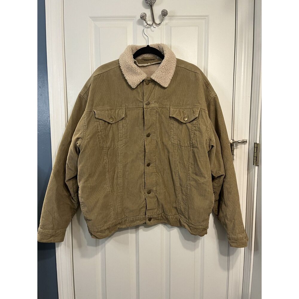 Vintage Weekendz Off Corduroy Sherpa Trucker Jacket Size XL